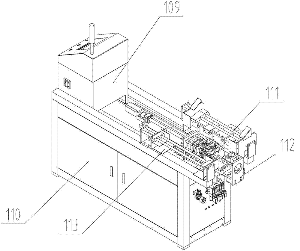 A double-end processing and clamping device for thin-walled metal tubes capable of automatic reversing