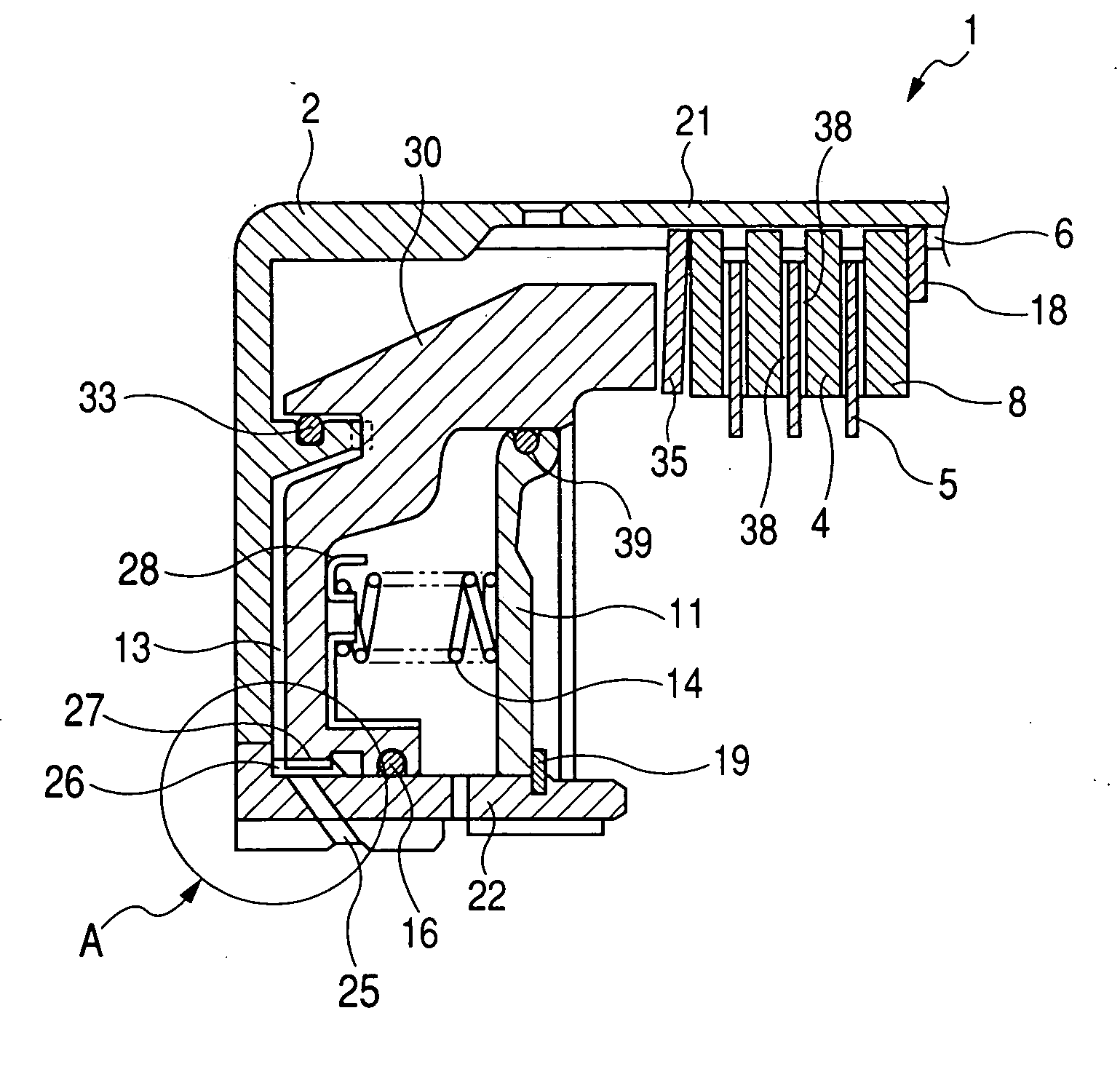 Wet type multi-plate clutch