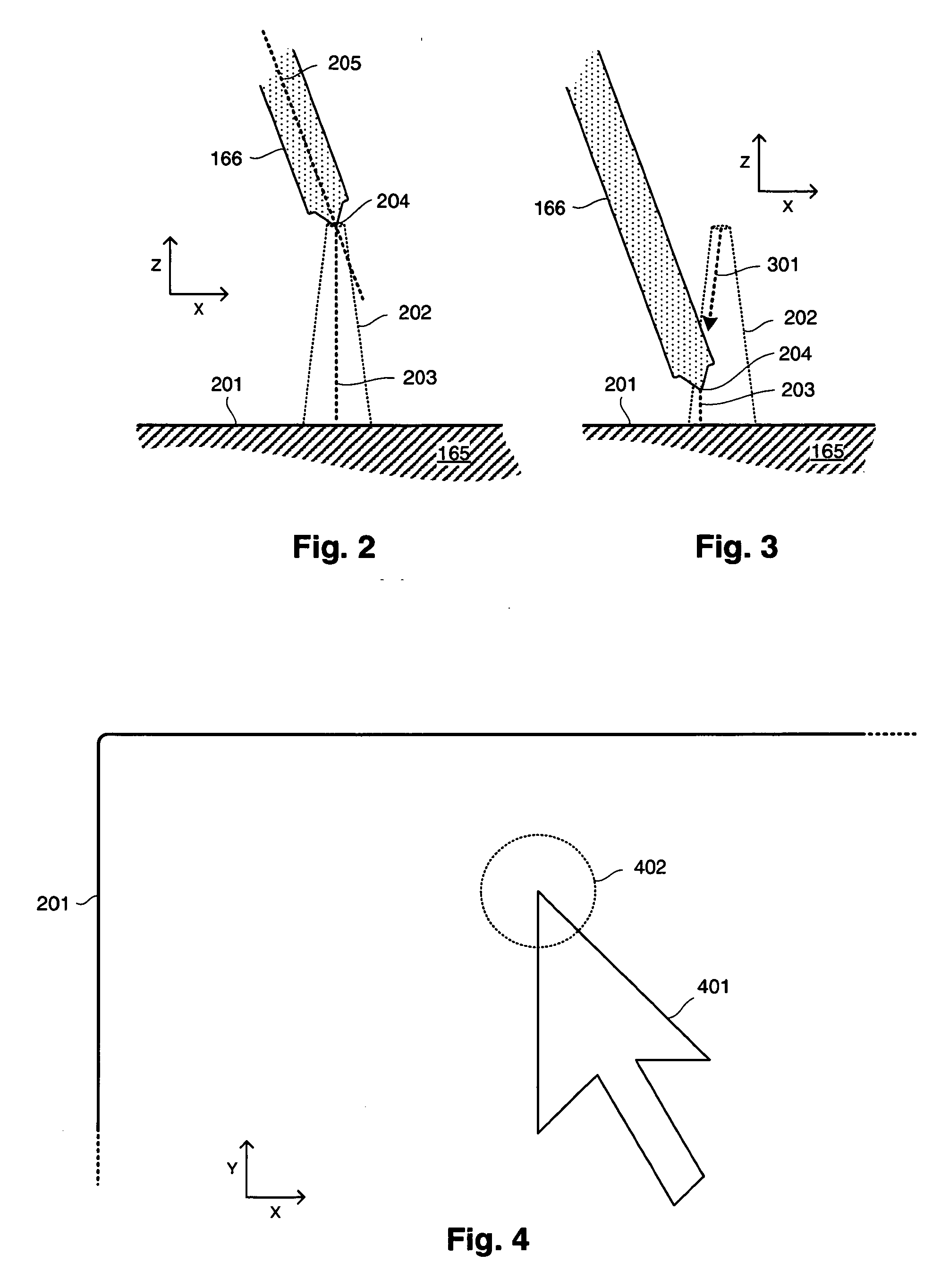 Targeting in a stylus-based user interface