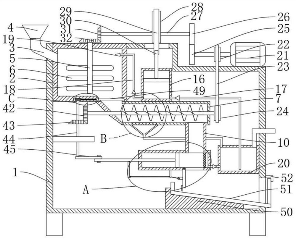 Automatic filling device for surgical medical waste liquid