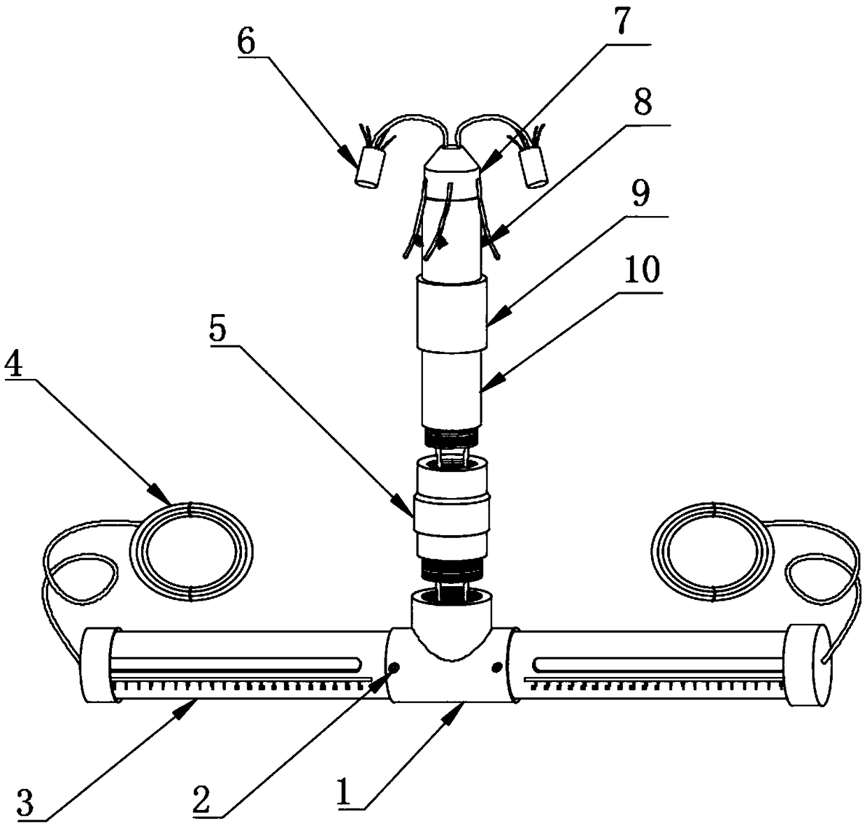 Portable roof separation instrument for ore-rock exploitation