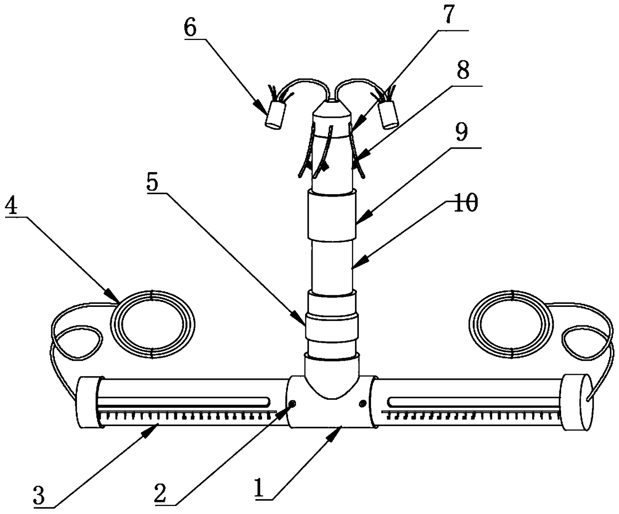 Portable roof separation instrument for ore-rock exploitation