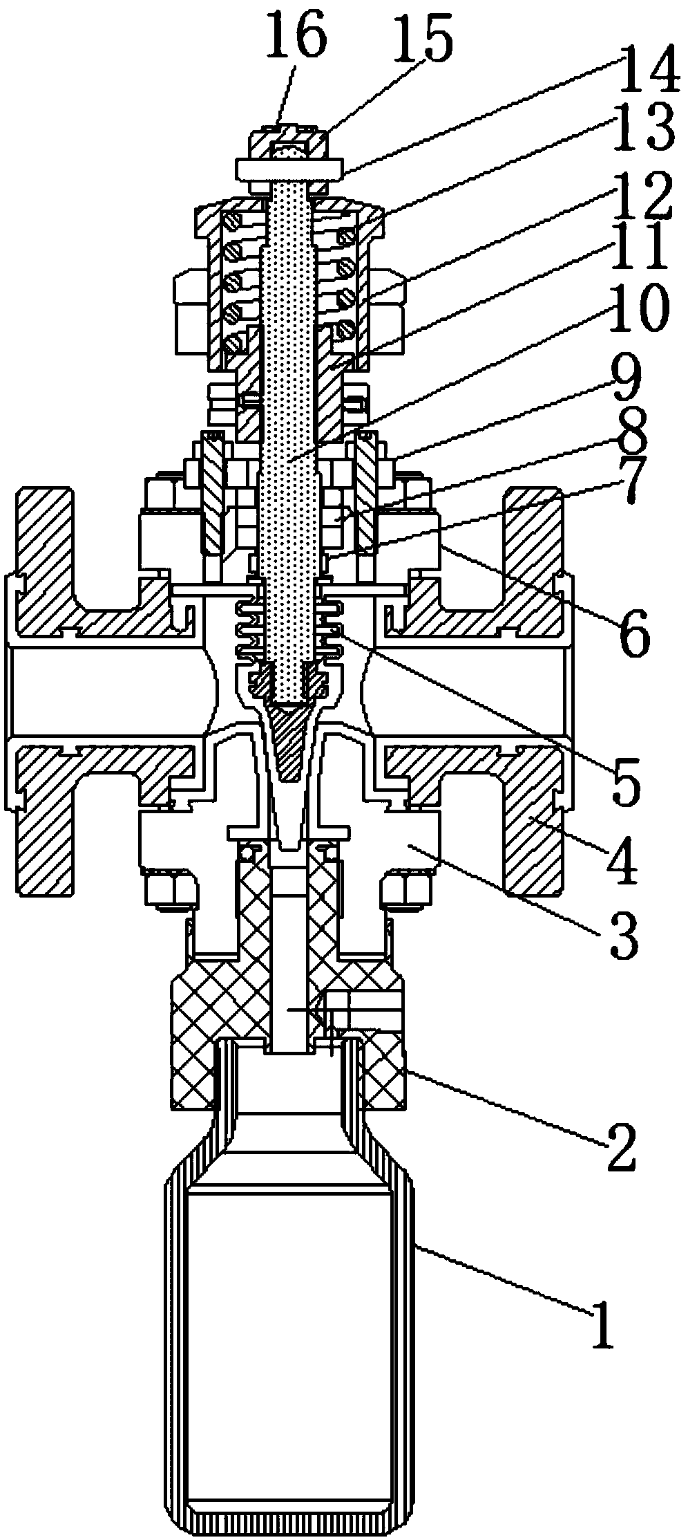 Sampling valve with fluoroplastic lining