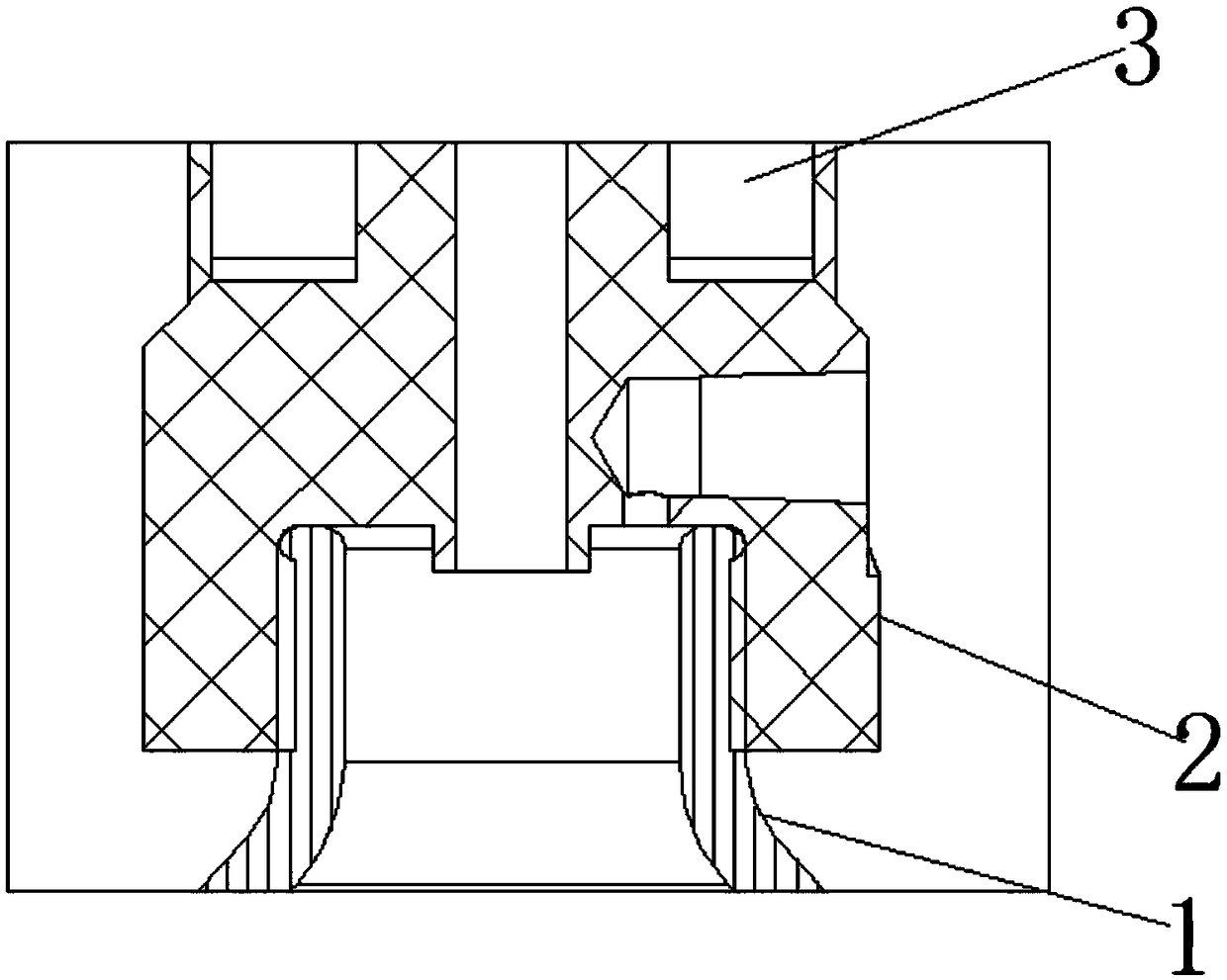 Sampling valve with fluoroplastic lining