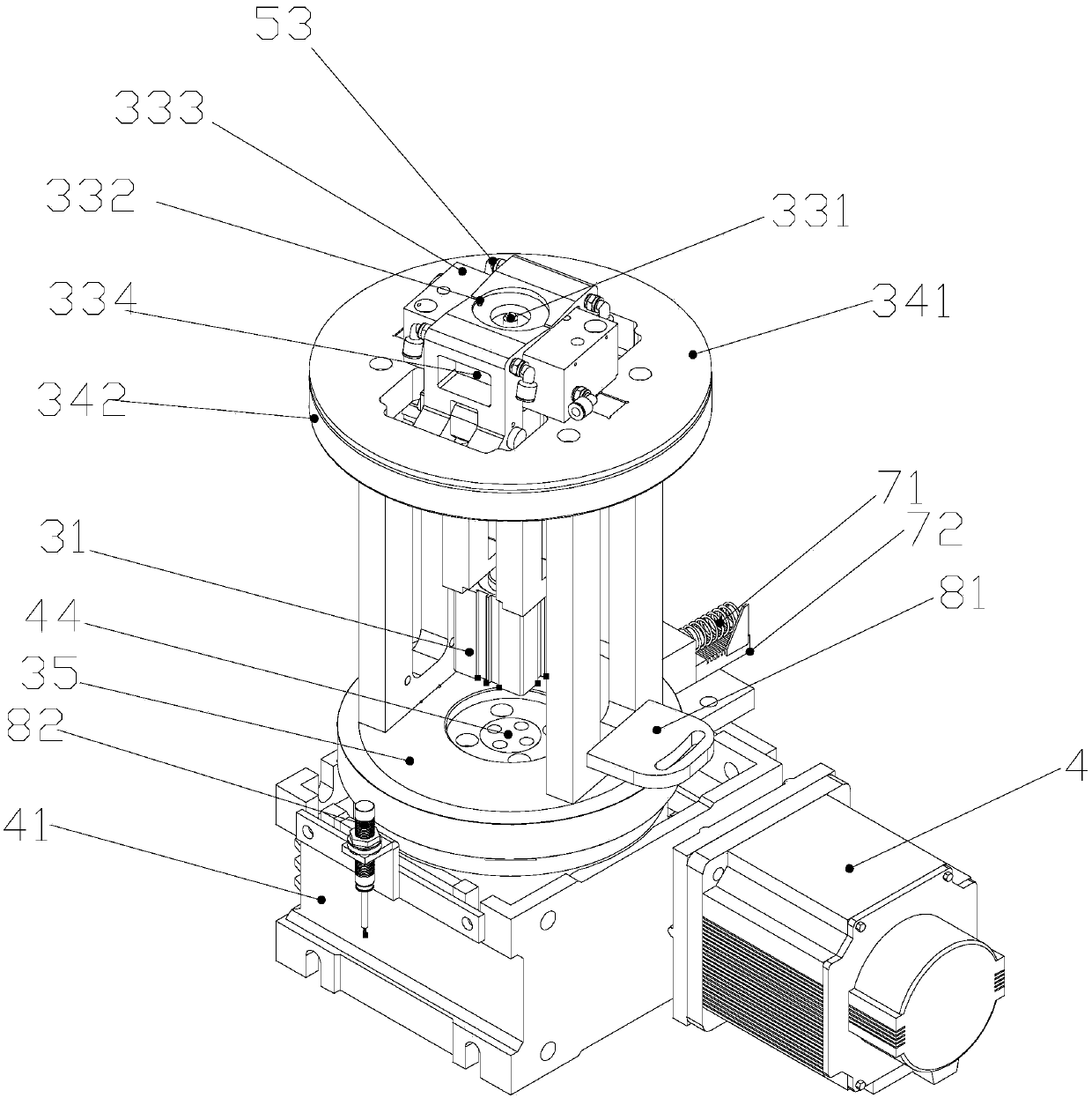 Automatic gear welding mechanism