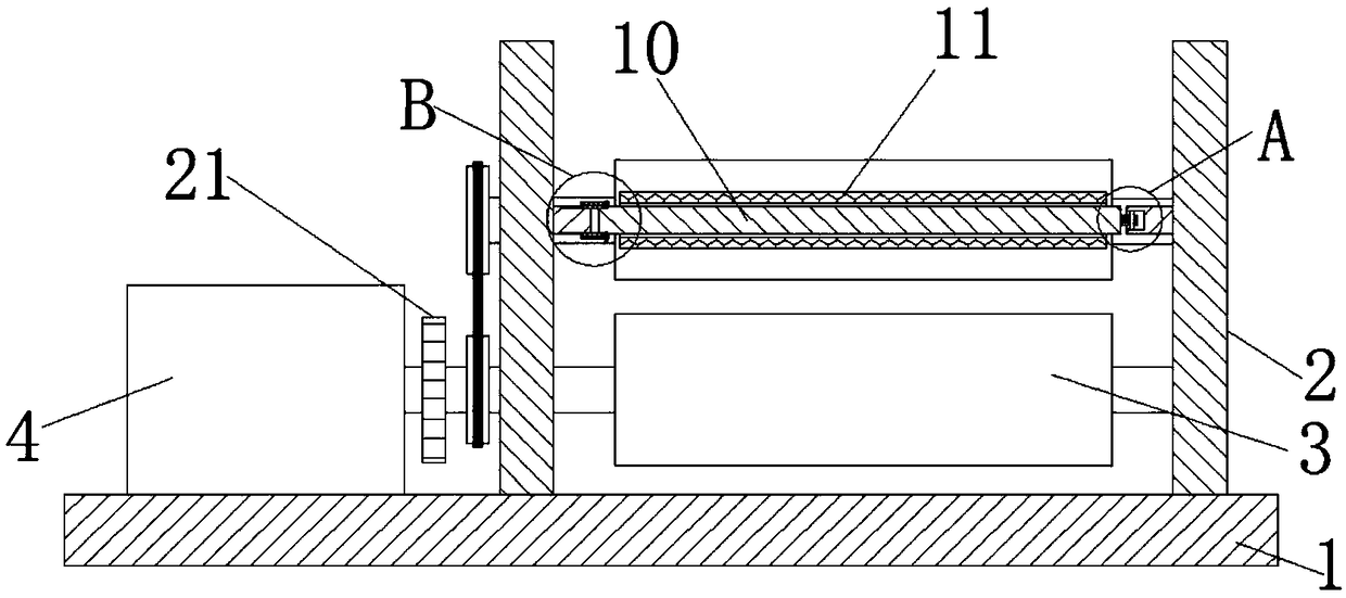 Shoe material gluing machine