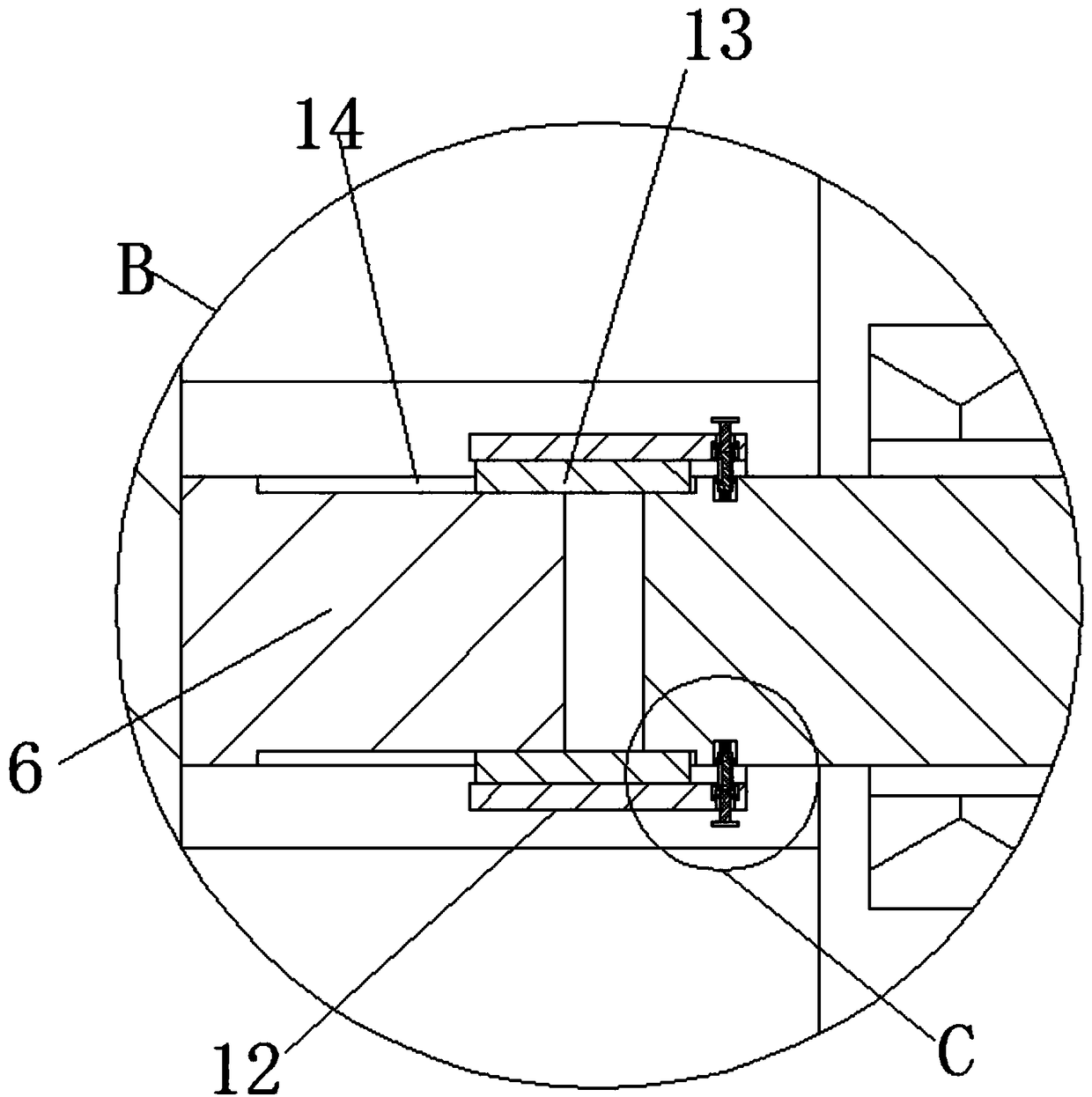 Shoe material gluing machine