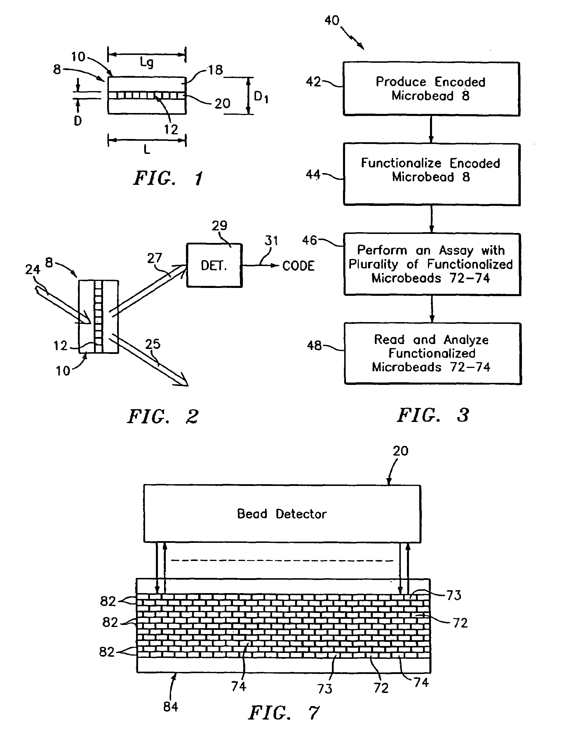 Diffraction grating-based encoded micro-particles for multiplexed experiments