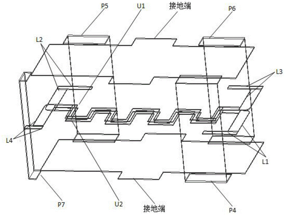 S-band microwave quadrature power divider