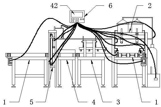 Automatic bonding cutting machine of insulation board