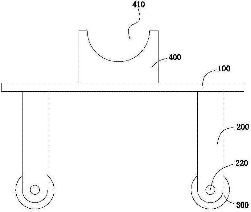 Reinforced concrete construction plate face concrete pump pipe supporting frame