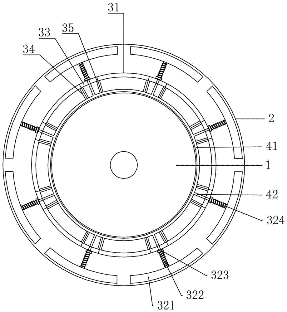 Device for keeping automobile body stable after tire burst