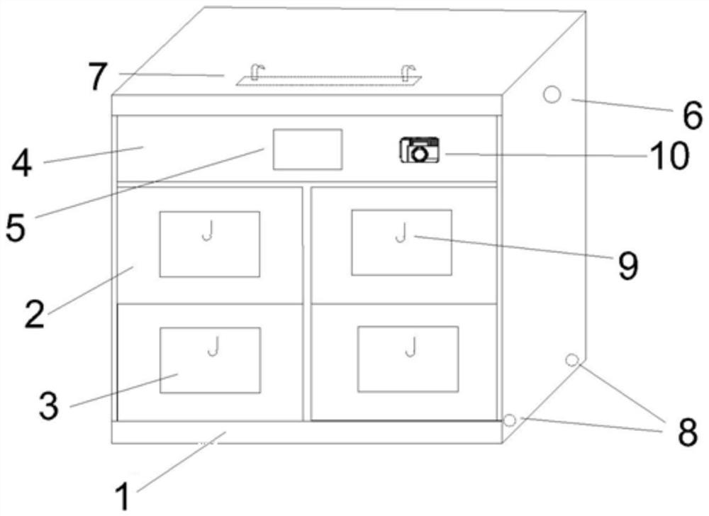 Intelligent key cabinet system based on Bluetooth communication and control method thereof