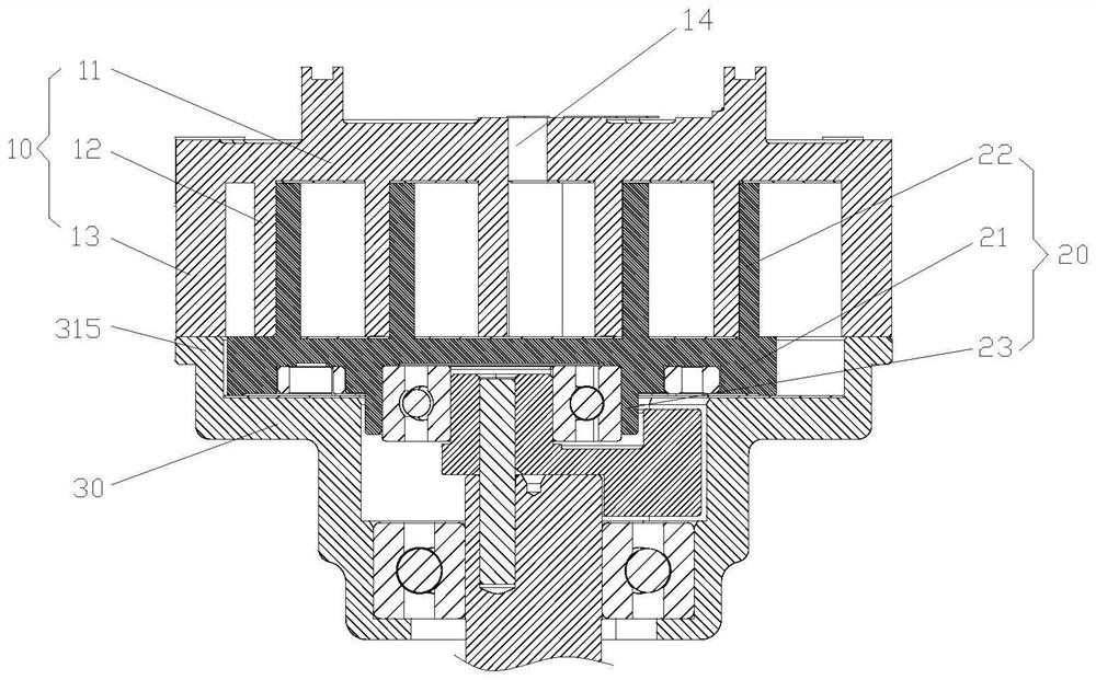 Vortex assembly, main bearing seat and scroll compressor