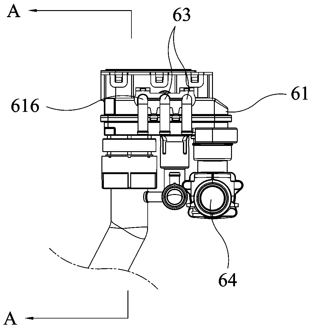 Pressure type water flushing system and toilet pan