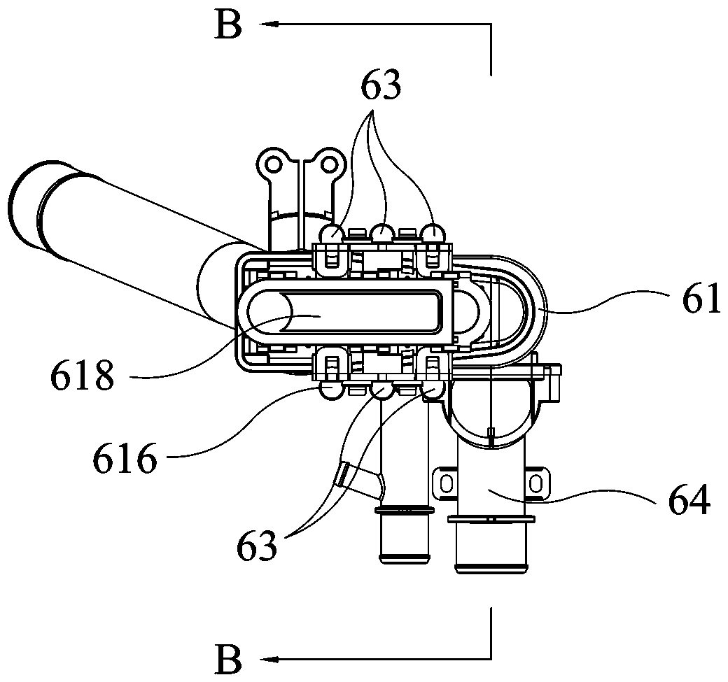 Pressure type water flushing system and toilet pan