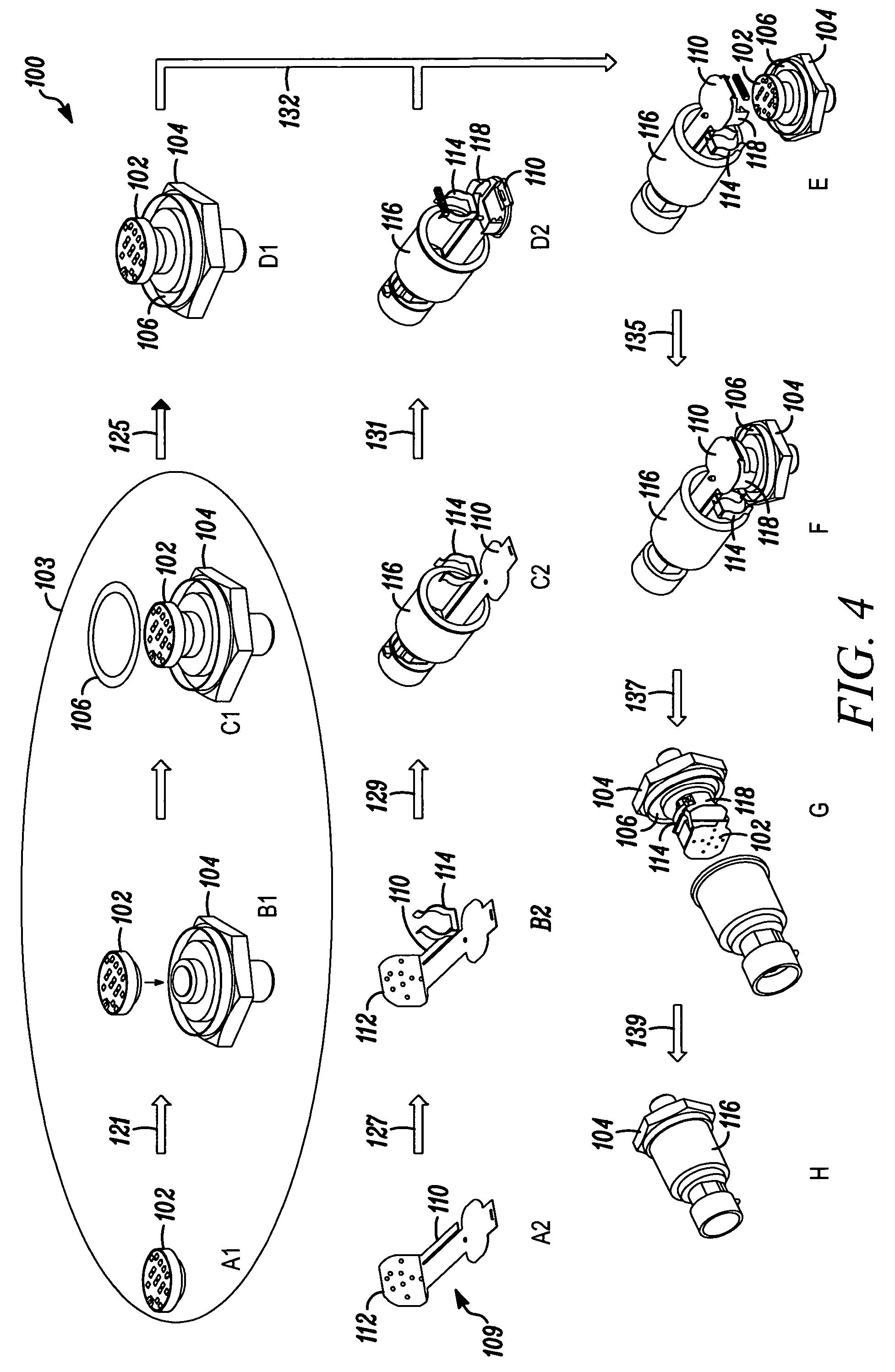 Thick film technology based ultra high pressure sensor utilizing integral port and diaphragm construction