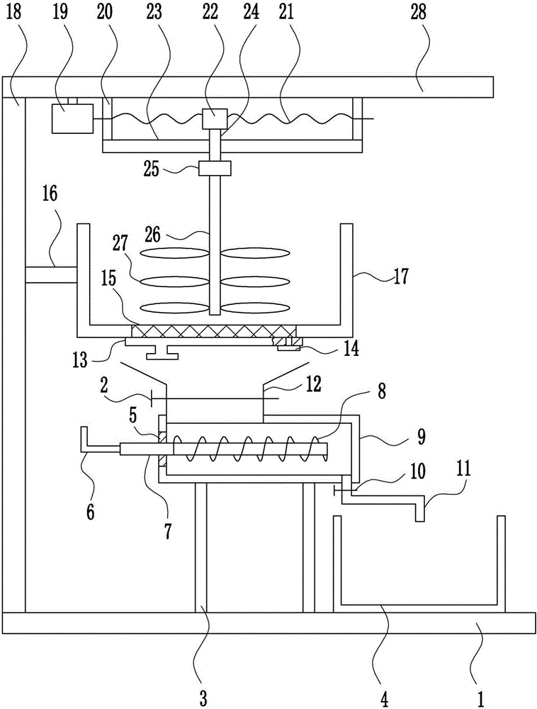 Feed multi-stage mixing device for five-black chicken breeding farms