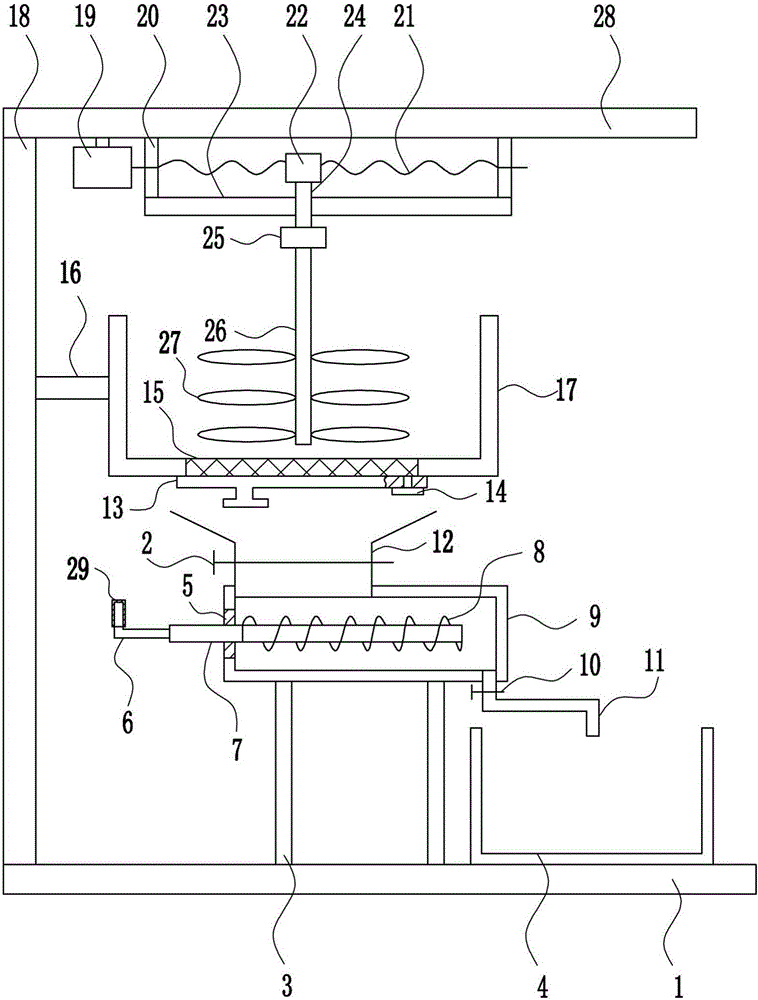 Feed multi-stage mixing device for five-black chicken breeding farms