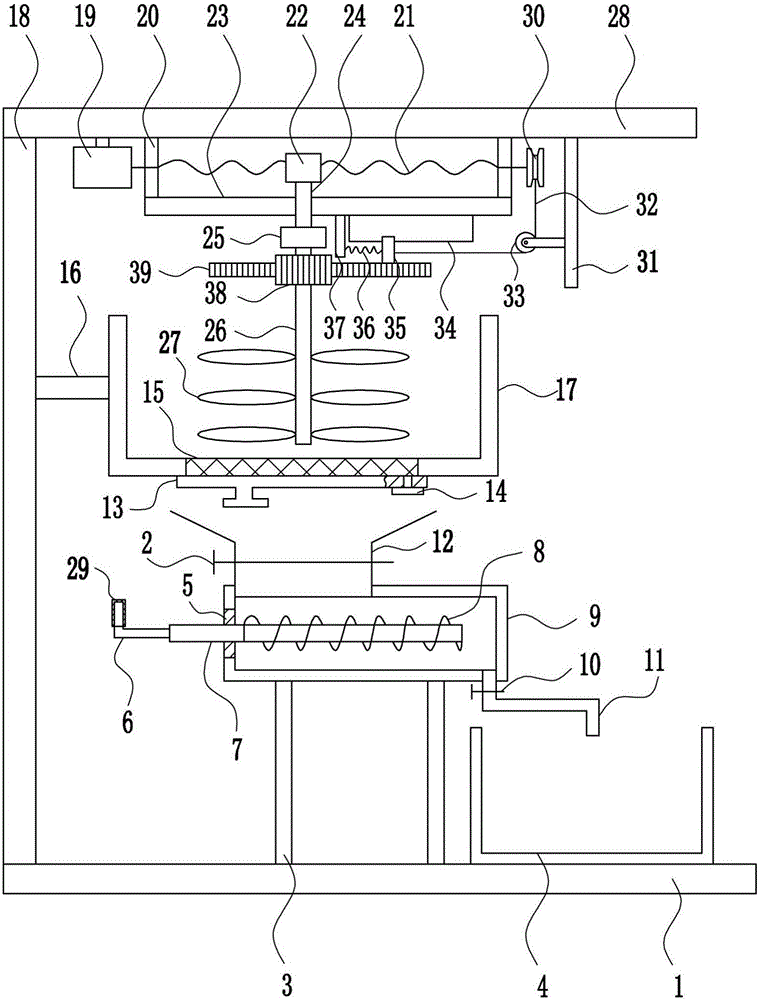 Feed multi-stage mixing device for five-black chicken breeding farms