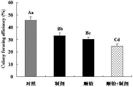 Application of a squid ink preparation and cisplatin composition in the preparation of chemotherapy drugs for breast cancer