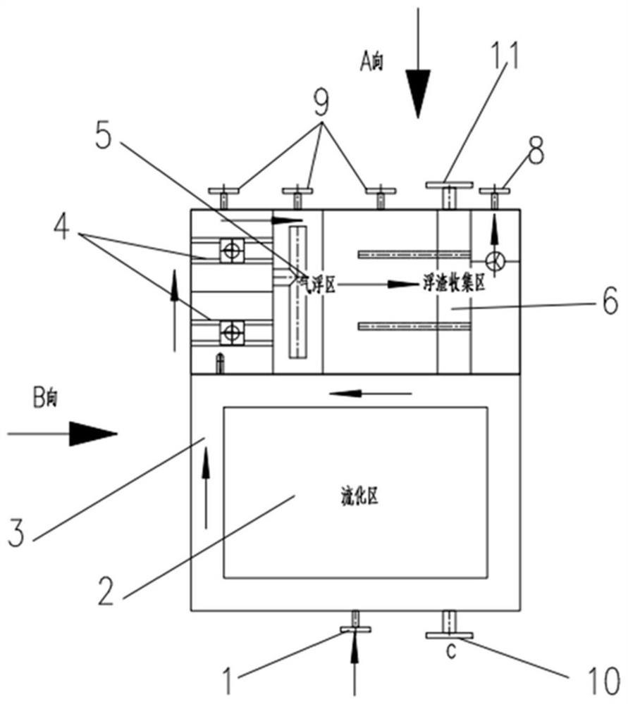 Integrated deep nitrogen and phosphorus removal device