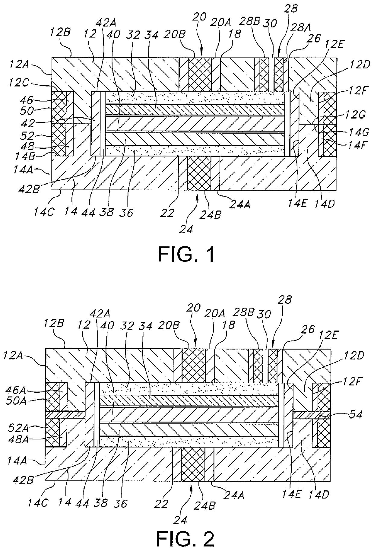 Miniature electrochemical cell having a casing comprising opposed ceramic substrates secured together using a precious metal braze