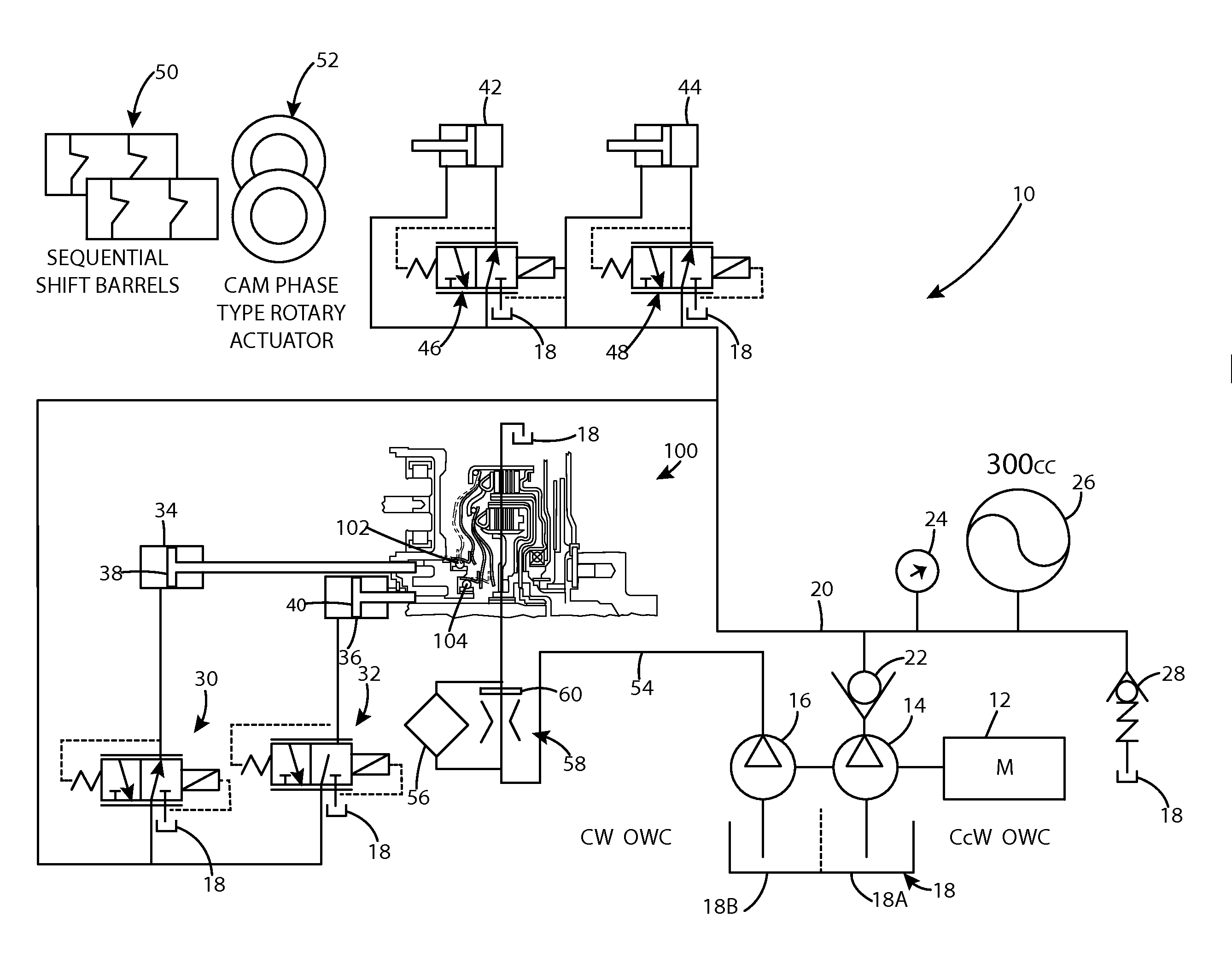 Hydraulic control system for a dual clutch transmission