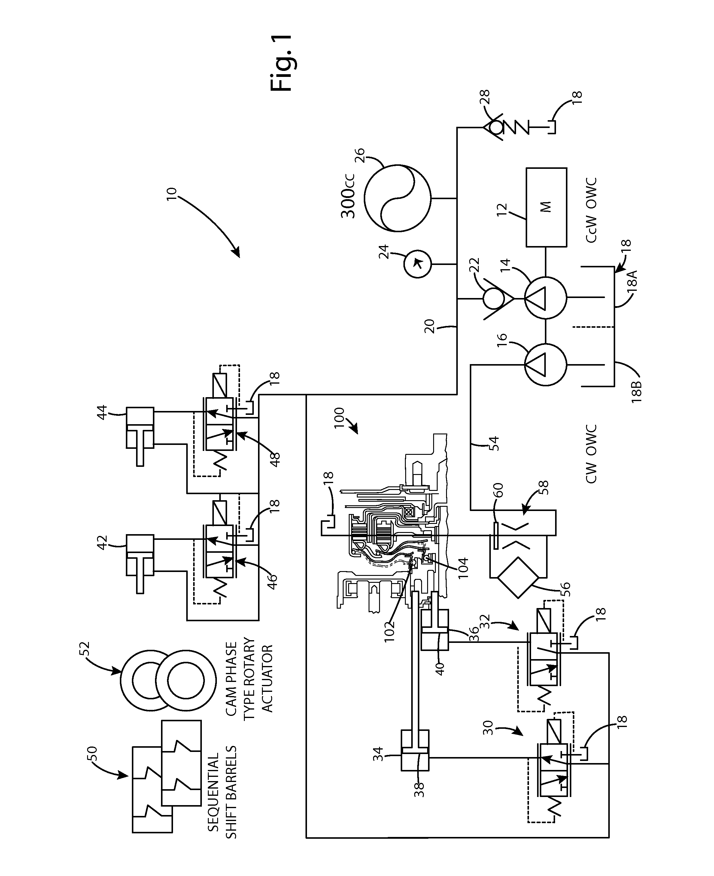 Hydraulic control system for a dual clutch transmission