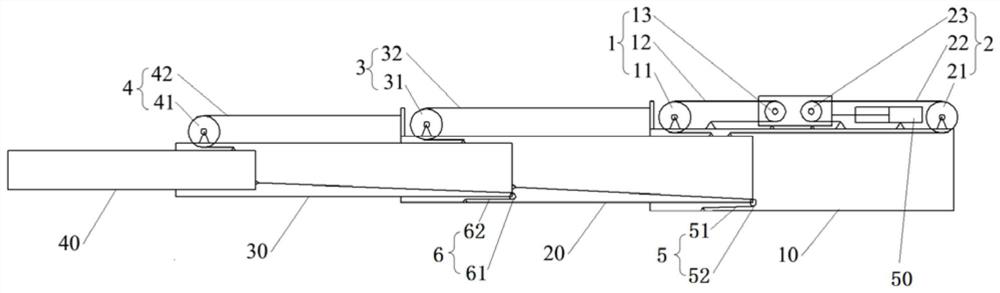 Telescopic arm structure, working arm and engineering machine