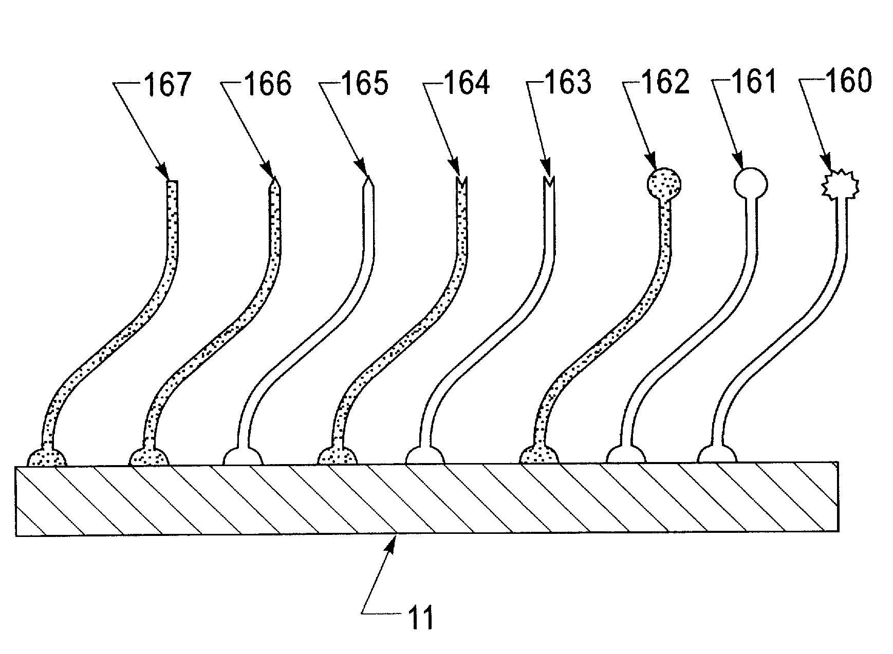 Angled flying lead wire bonding process