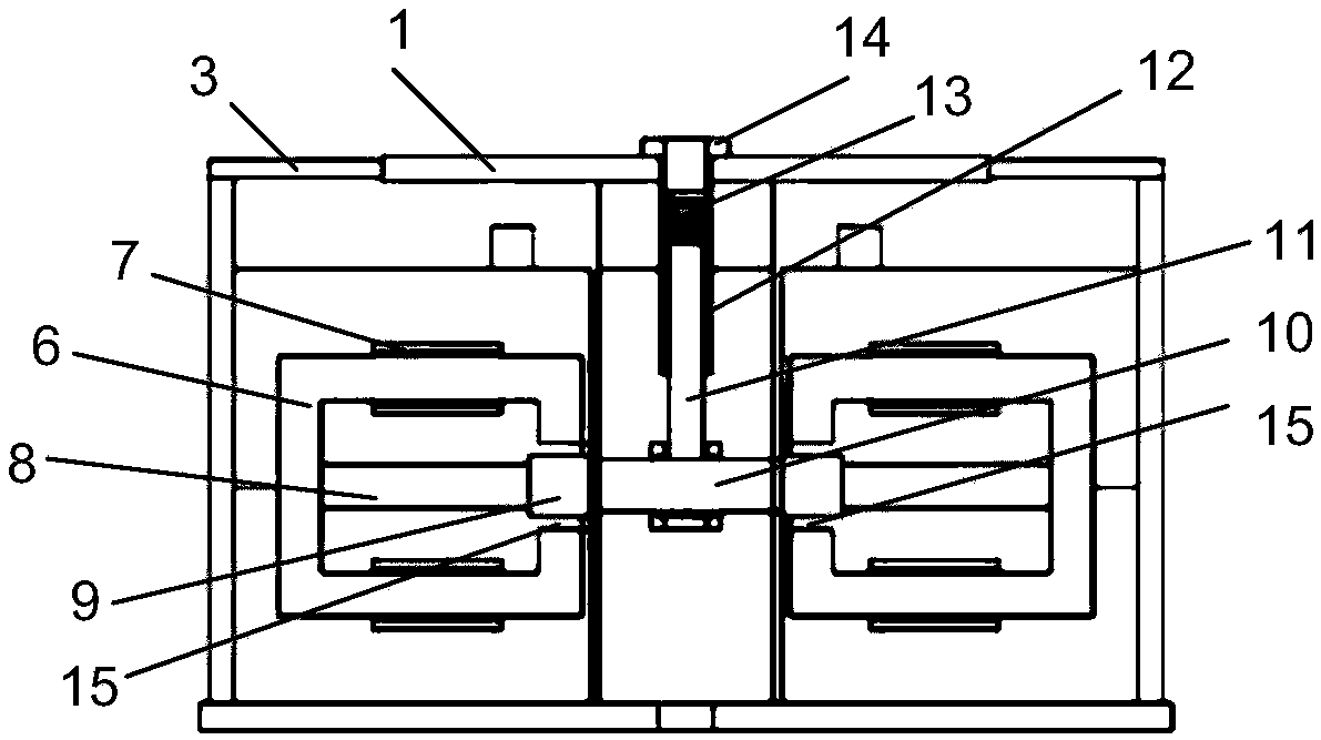 Rigidity-controllable positive stress electromagnetic vibration platform and control method