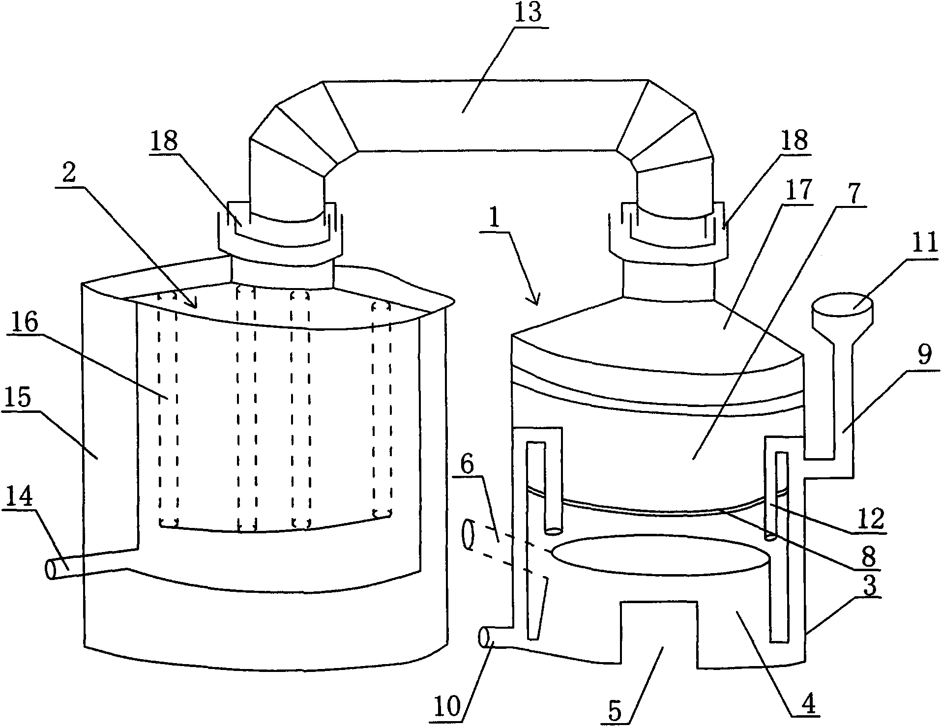 Dry grain wine brewing equipment