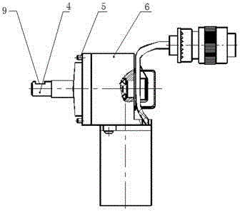 Adjustment detection device for initial position of small-stress-plane output shaft of steering engine