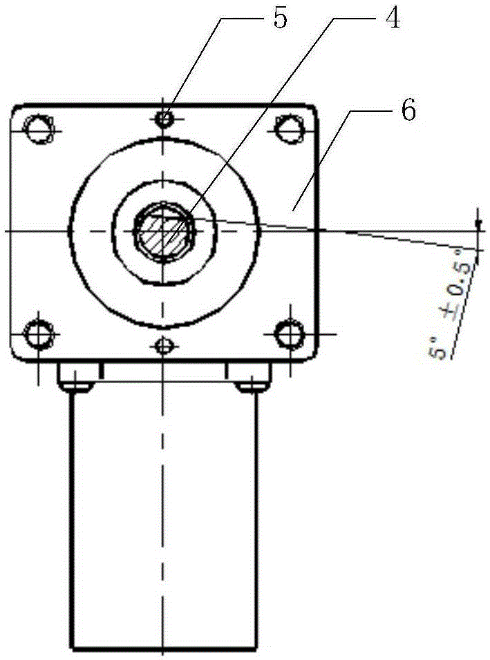 Adjustment detection device for initial position of small-stress-plane output shaft of steering engine