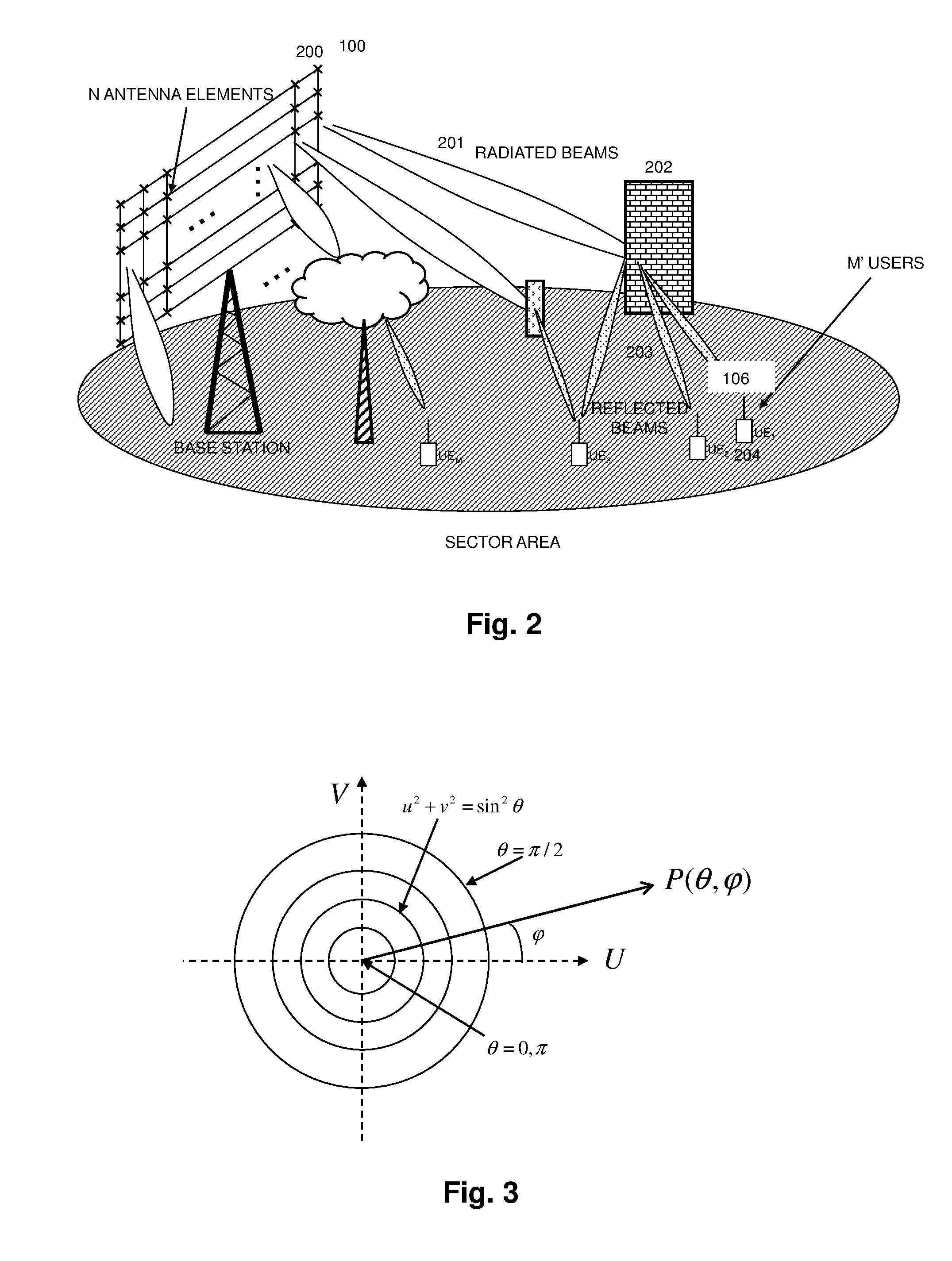 Method for performing multiple access in wireless OFDM cellular systems over multipath wireless channels considering both space and frequency domains, base station and computer programs thereof