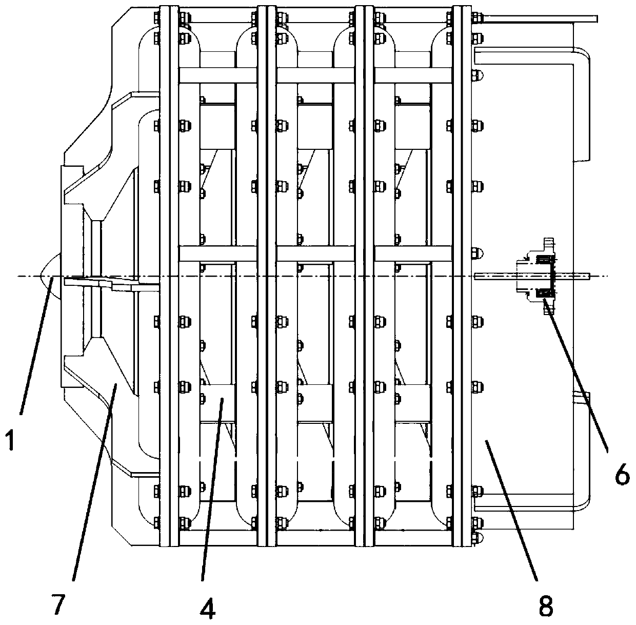 Medium-speed multistage centrifugal fan