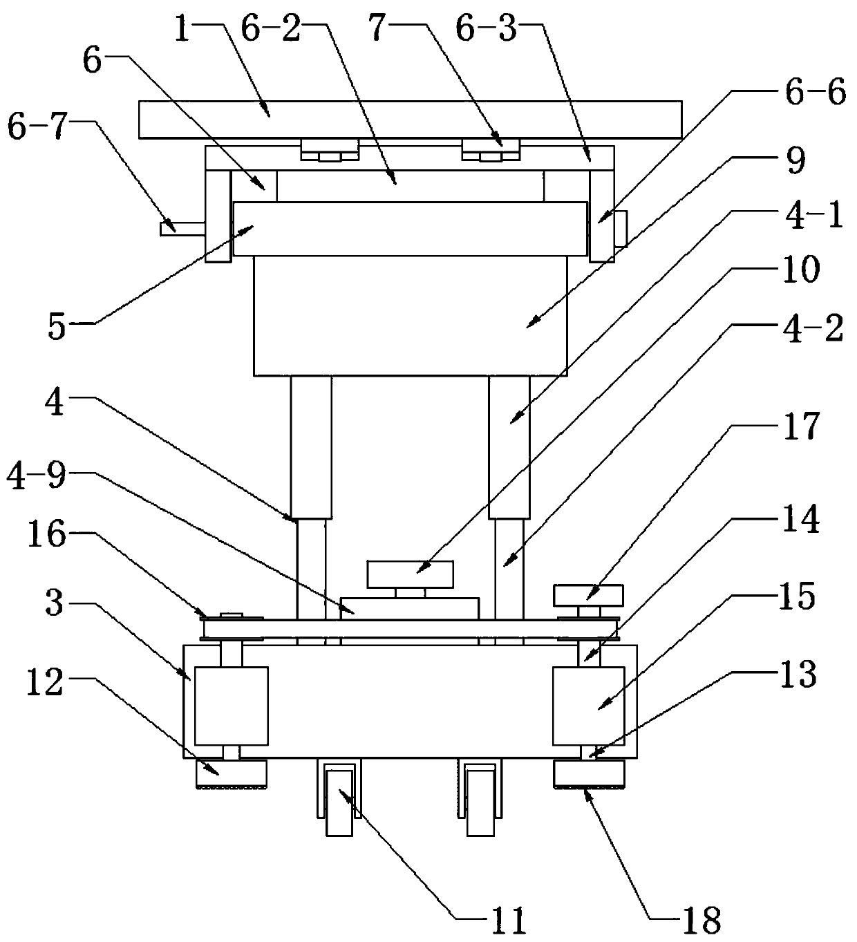 Building formwork connecting frame for civil engineering