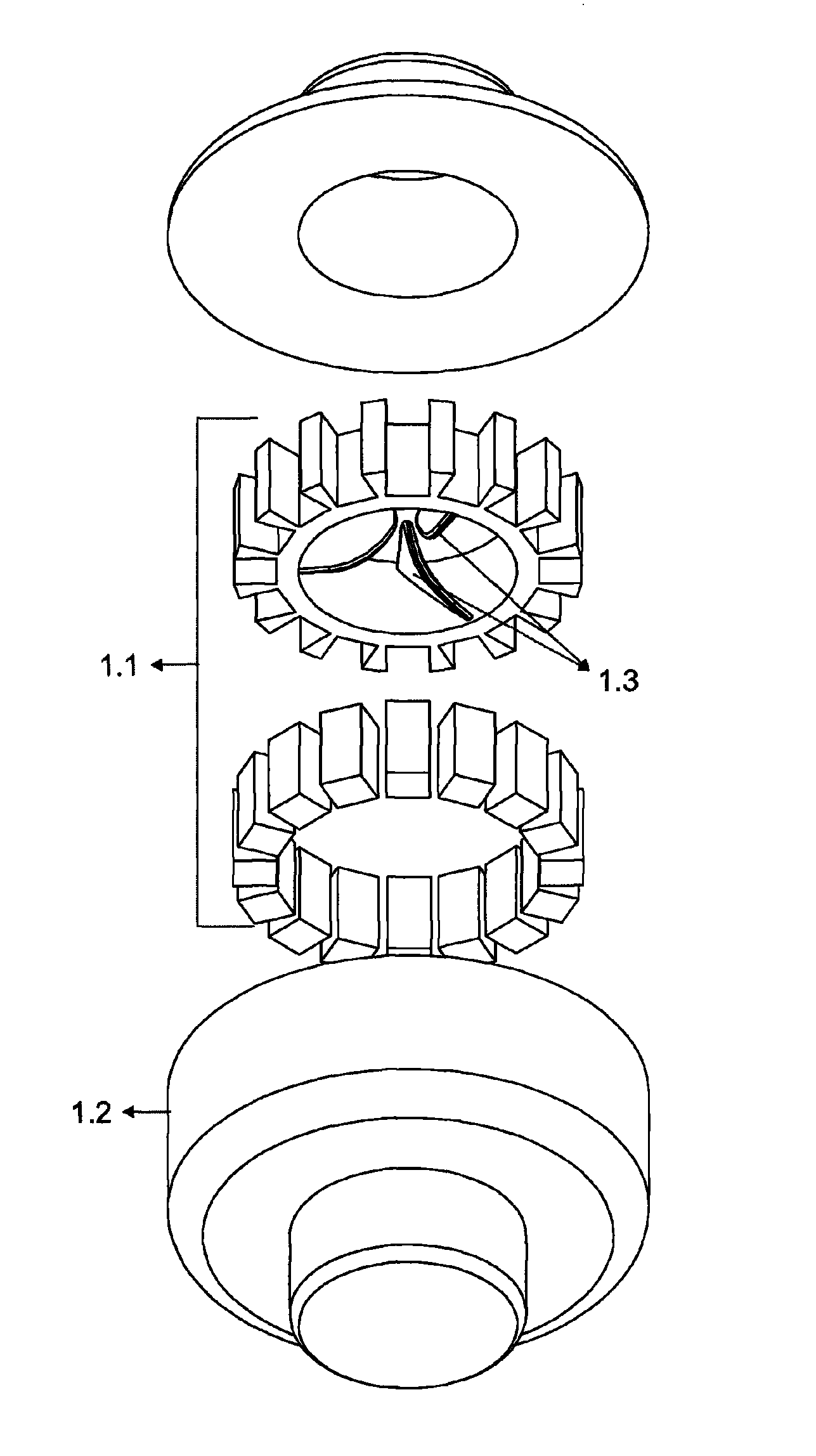 Transarterial heart assist device