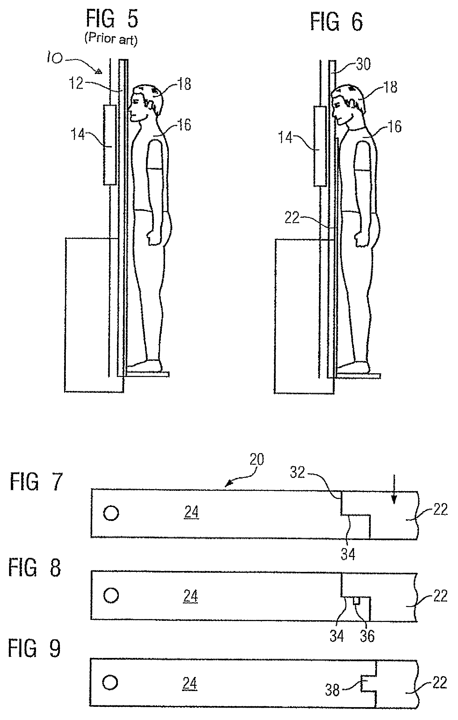 Patient table for an x-ray system