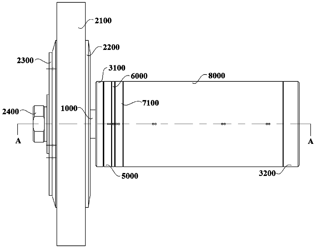 Electric spindle pipeline layout system