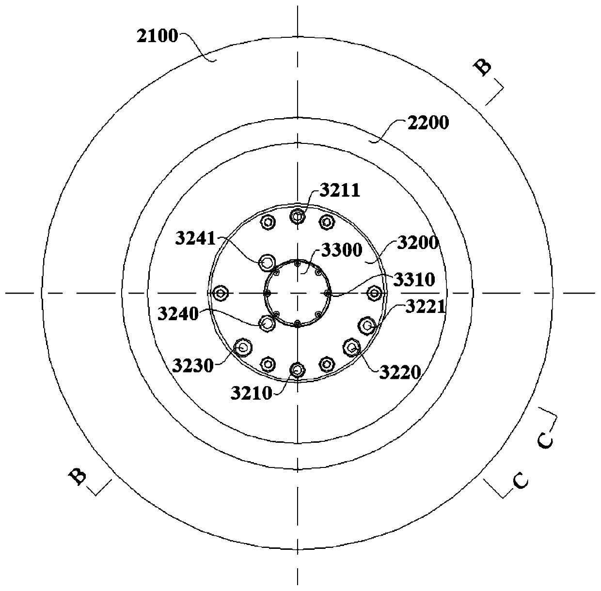 Electric spindle pipeline layout system