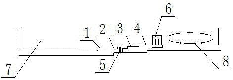 Pool bottom structure for producing ultra clear glass