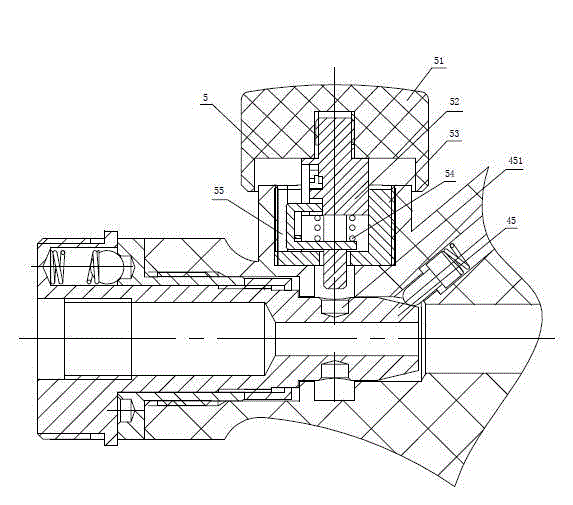 Locking mechanism of abdominal operation forceps