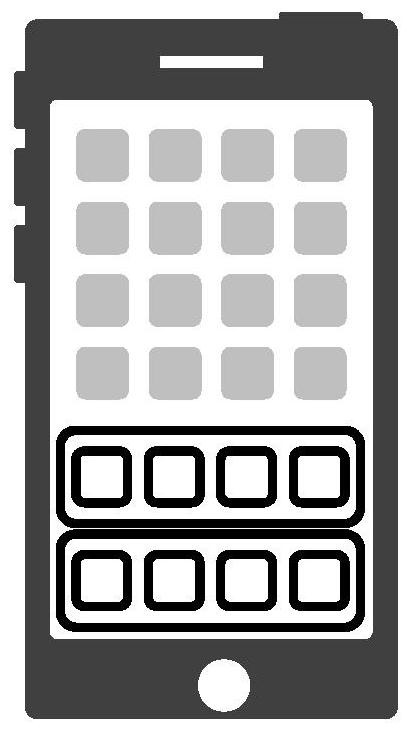 Method, device and mobile terminal for applying icon layout