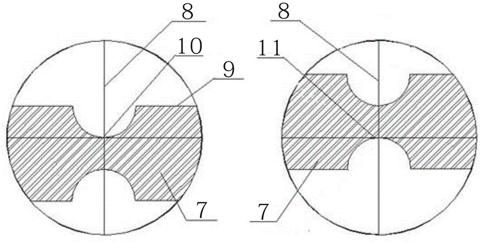 Fixing device for round-bar stretching sample with gap and measurement method for diameter at gap