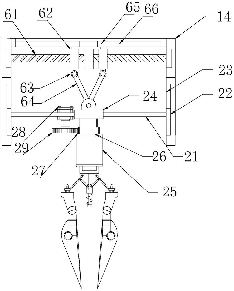 Municipal strip-shaped green belt trimming device