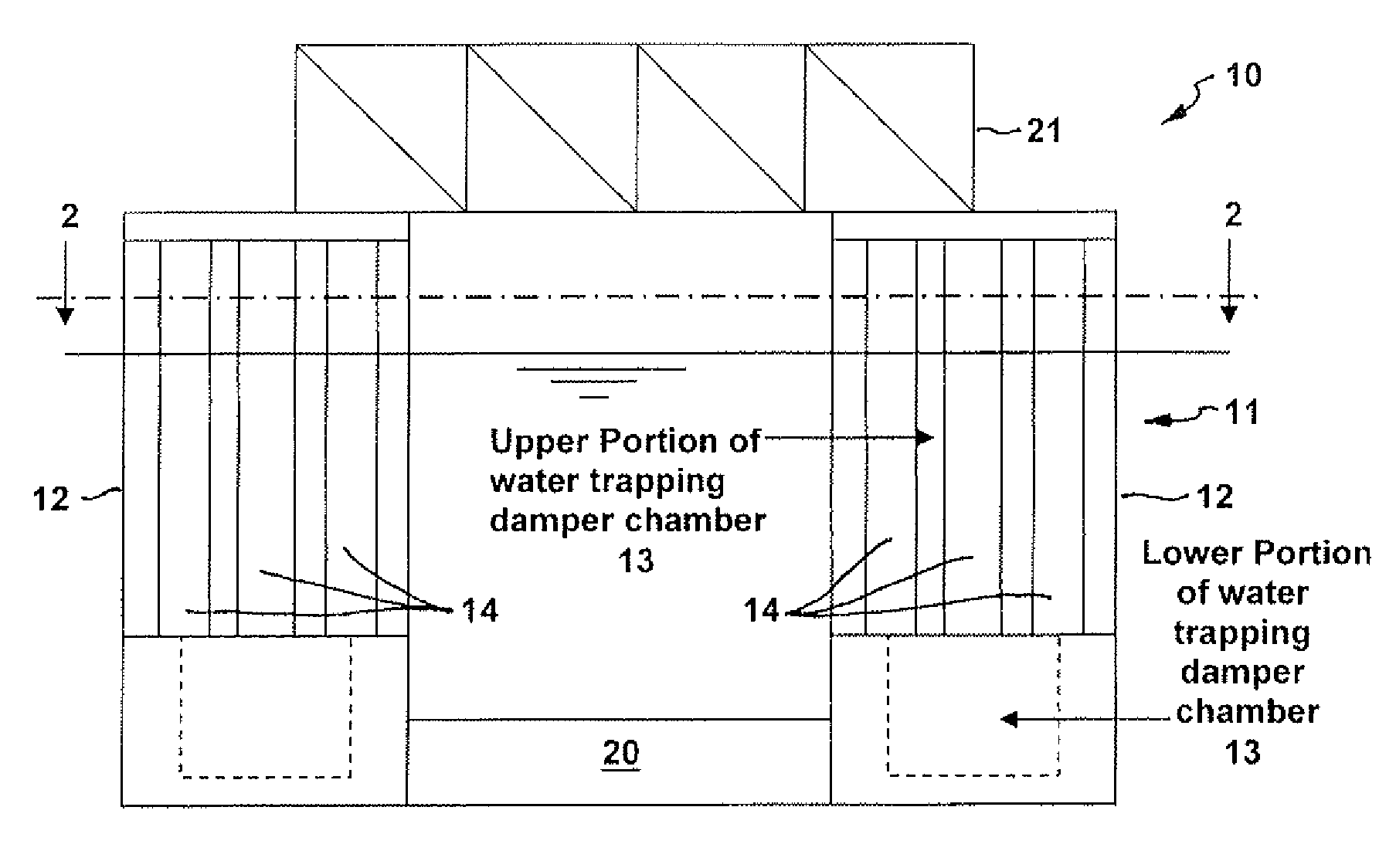 Offshore floating platform with motion damper columns