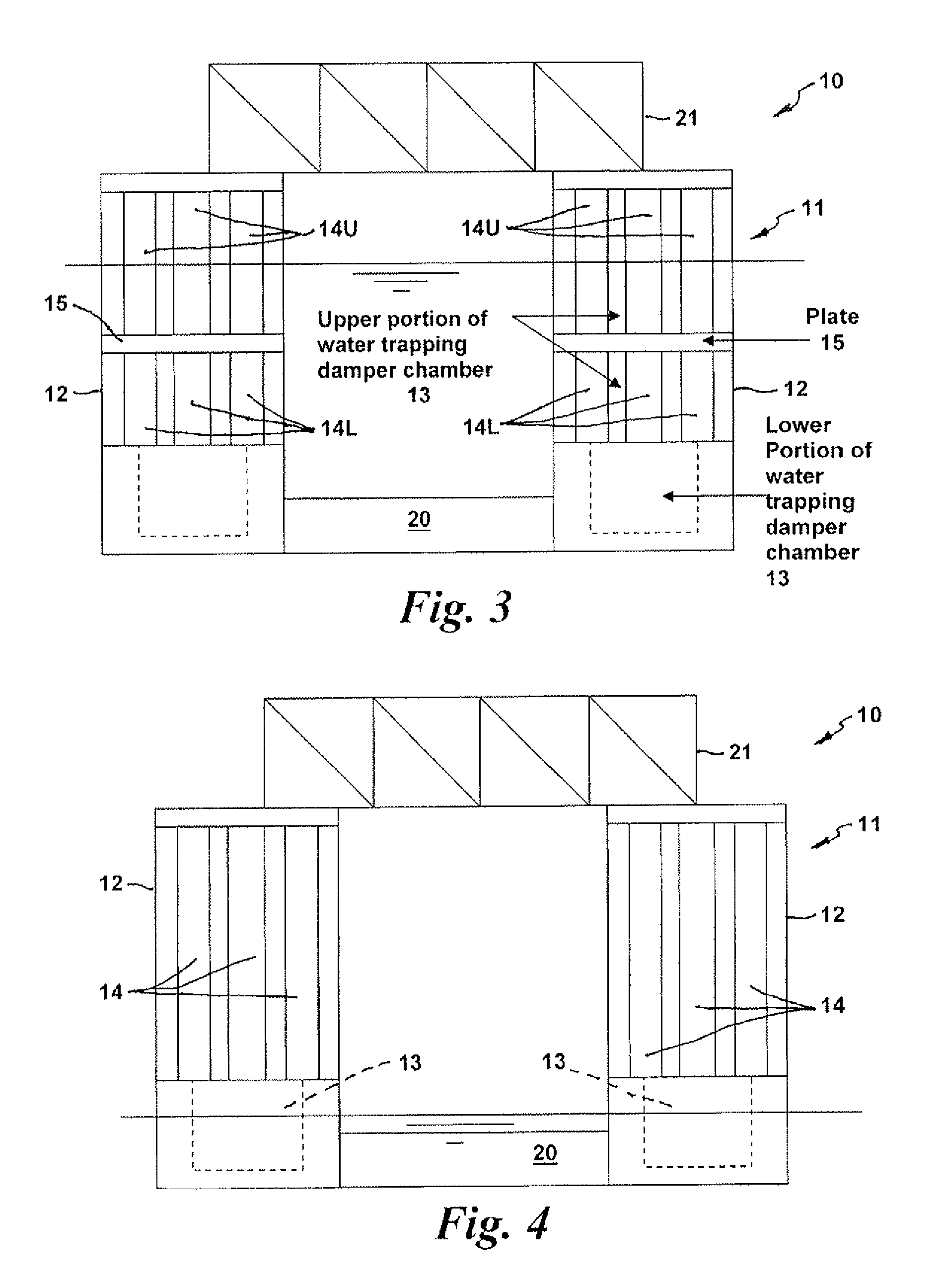 Offshore floating platform with motion damper columns