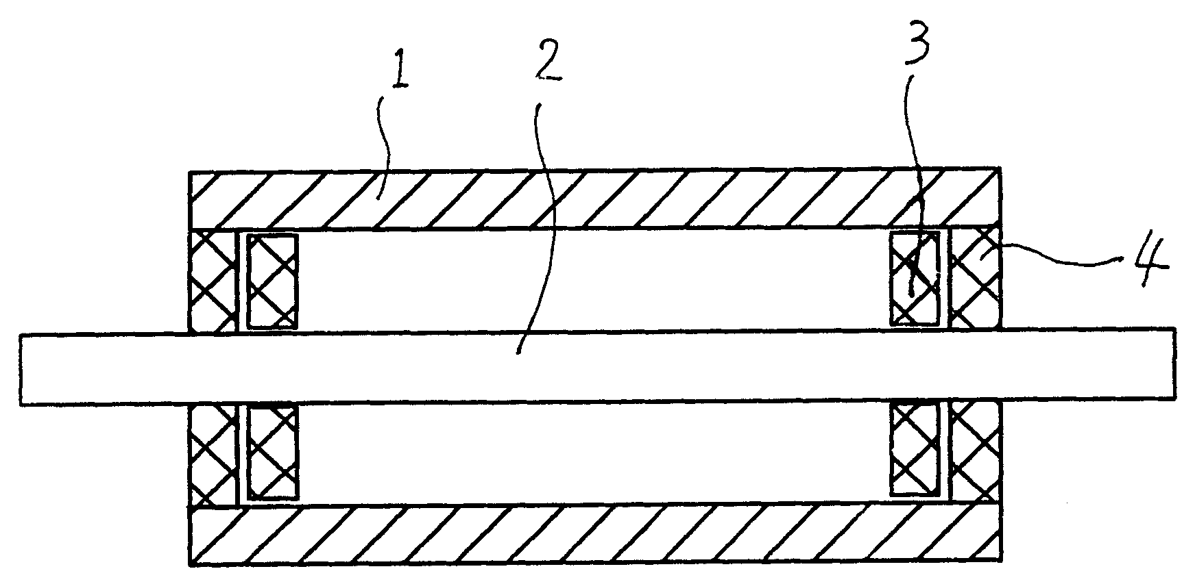 Compound material support roller and preparation method thereof